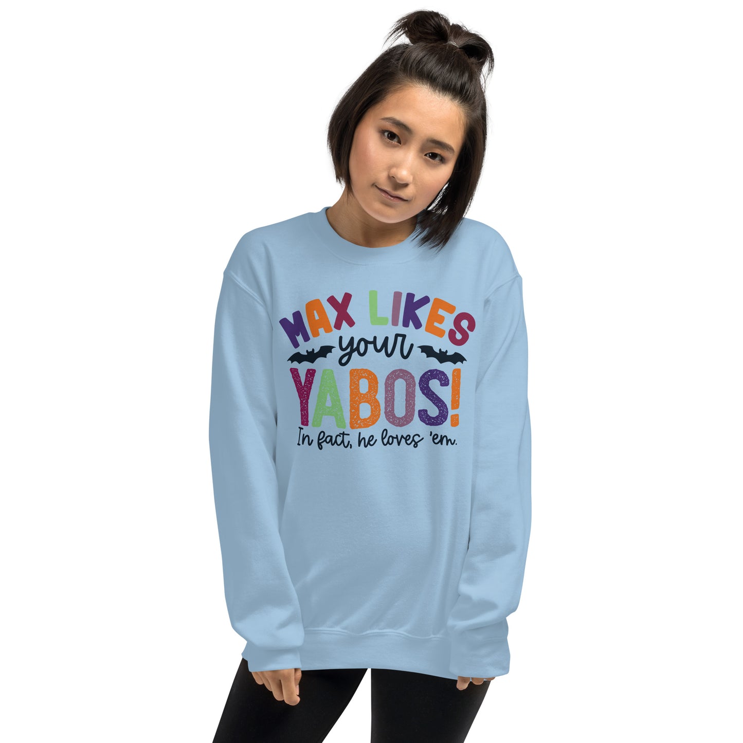 Custom Max Likes Your Yabos Halloween Witches Retro Graphic Unisex Sweatshirt