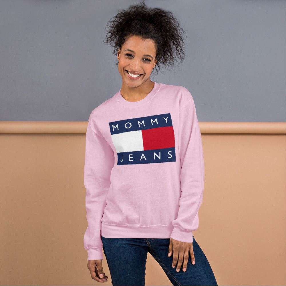 Custom Mommy Jeans Tommy Retro Graphic Unisex Sweatshirt