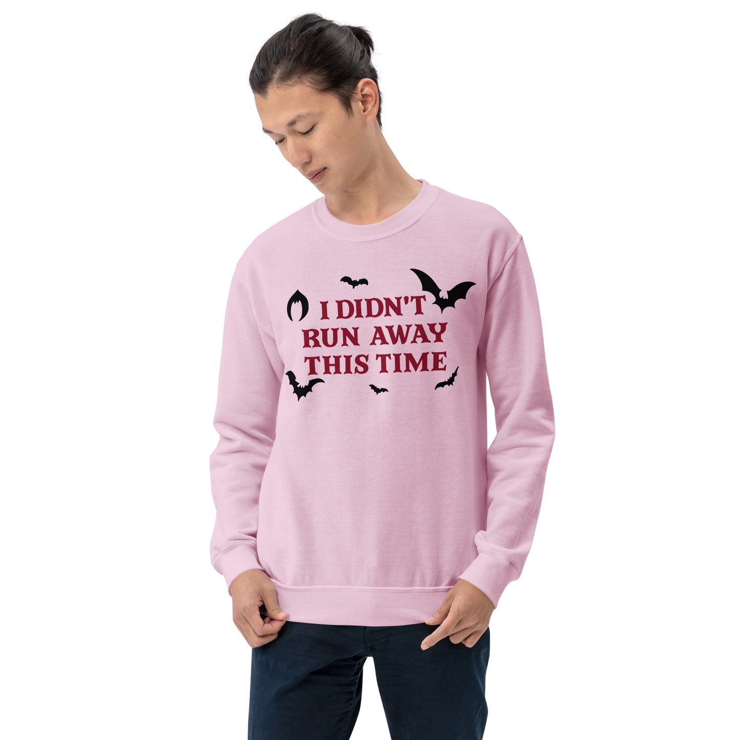 Custom I Didn't Run Away This Time Eddie Bat Retro Graphic Unisex Sweatshirt