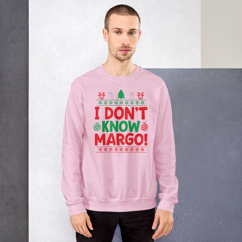 Custom I Don't Know Margo Christmas Vacation Retro Graphic Unisex Sweatshirt