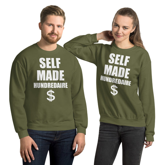 Custom Self Made Hundredaire Retro Graphic Unisex Sweatshirt