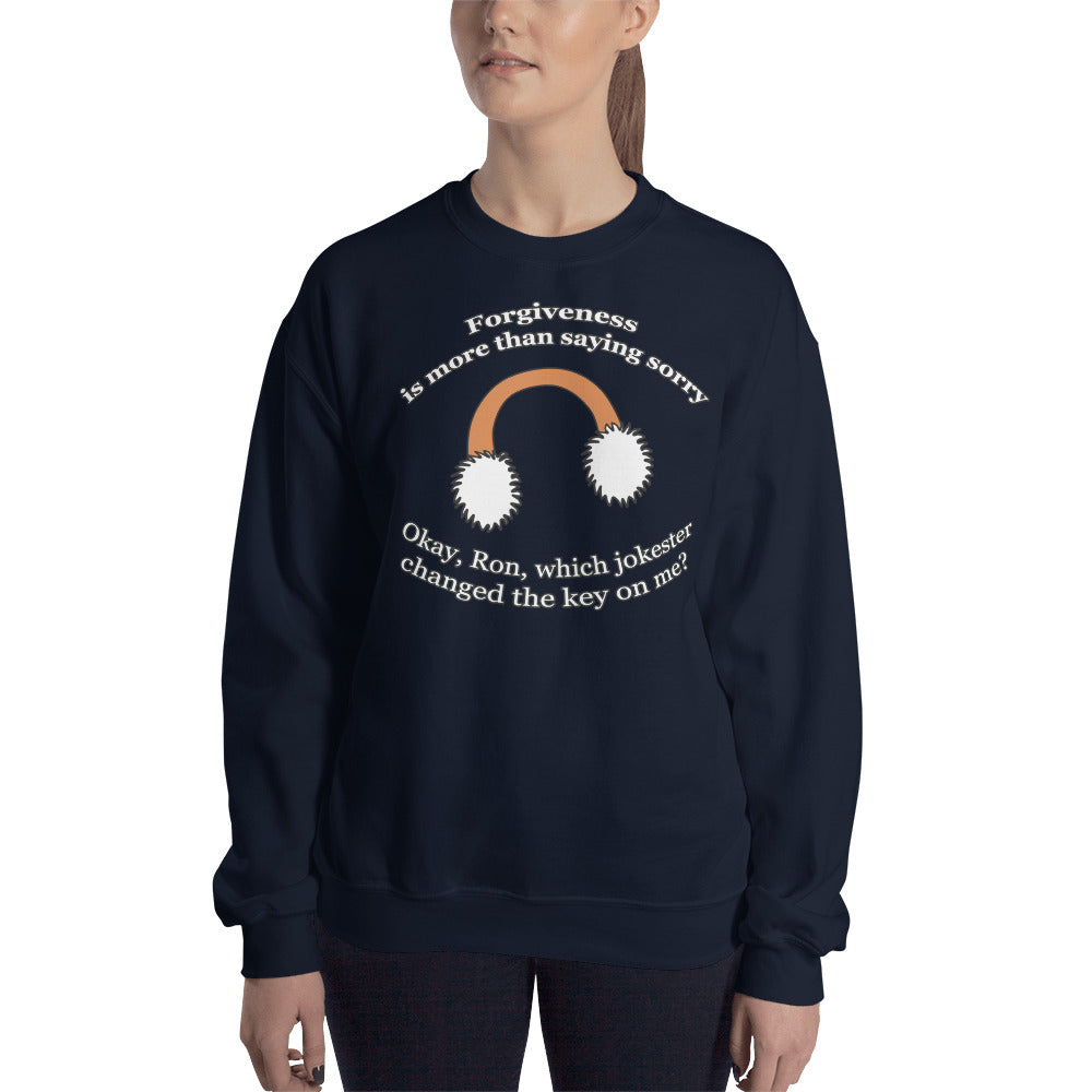 Custom Forgiveness Is More Than Saying Sorry Just Friends Samantha James Retro Graphic Unisex Sweatshirt