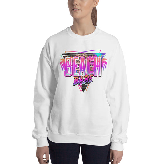 Custom Beach Babe Tropical Retro Graphic Unisex Sweatshirt