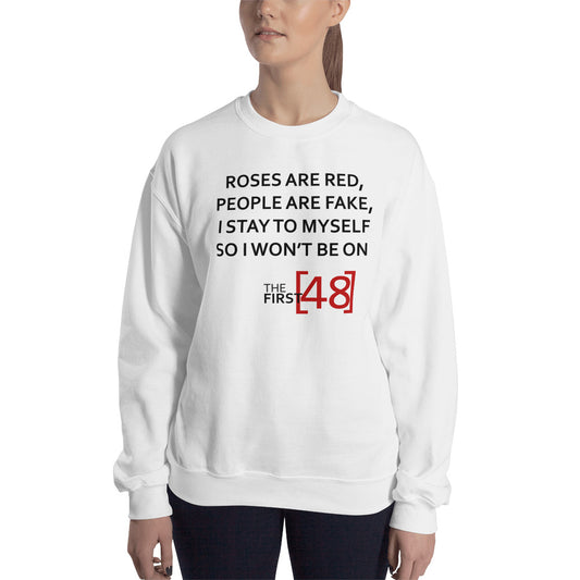 Custom Roses Are Red The First 48 Retro Graphic Unisex Sweatshirt