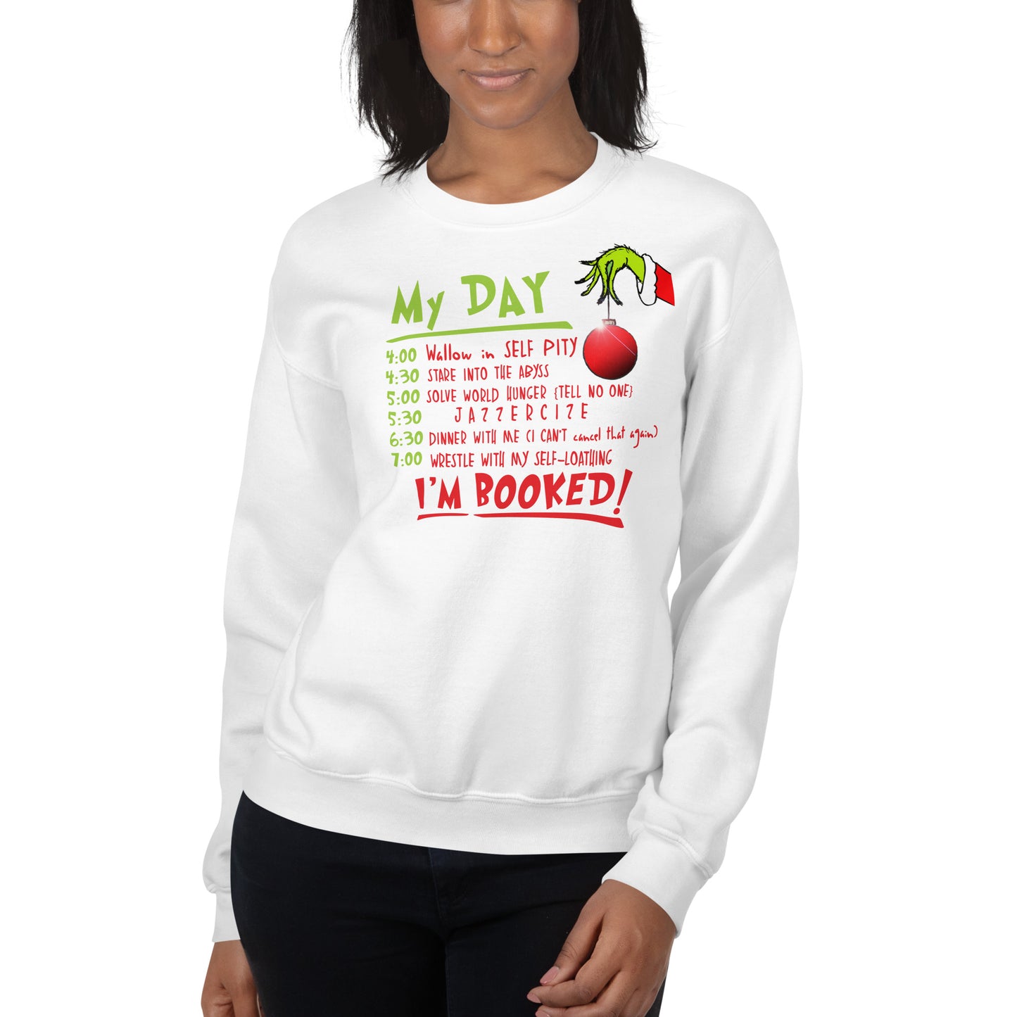 Custom I'm Booked Christmas Retro Graphic Unisex Sweatshirt