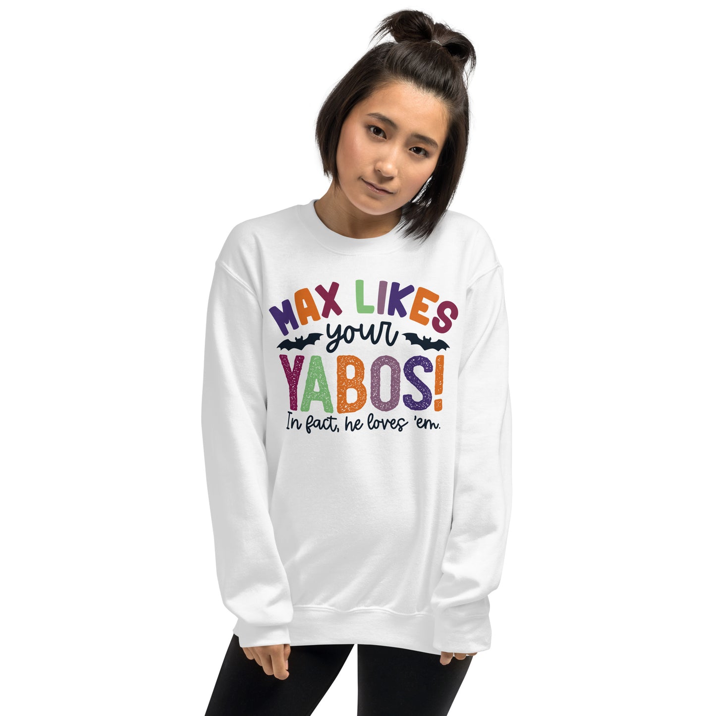 Custom Max Likes Your Yabos Halloween Witches Retro Graphic Unisex Sweatshirt